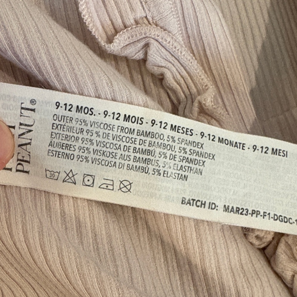 Posh Peanut Bamboo Ruffle Ribbed Sleeper - Picture 7 of 7